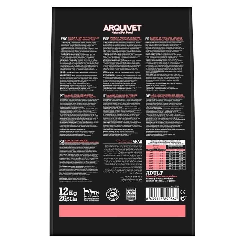 Arquivet Grain-Free Lachs Und Thunfisch Mit Gemüse 12kg + Überraschung Für Den Hund 3 Arquivet Grain-Free Lachs Und Thunfisch Mit Gemüse 12kg + Überraschung Für Den Hund – Bild 3