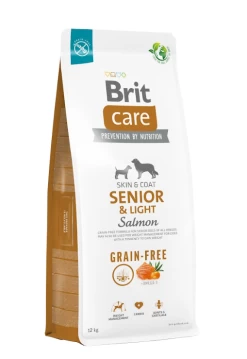BRIT CARE Dog Grain-free Senior & Light Salmon 12kg + ORIJEN Regional Red Dog 340g GRATIS