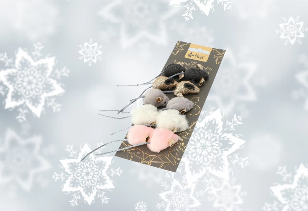 DINGO Glamour Mäuse Auf Einem Blister 10Stk.