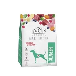 DOLINA NOTECI 4Vets Natural Hepatic Trockenfutter Für Hunde Mit Lebererkrankungen 1kg