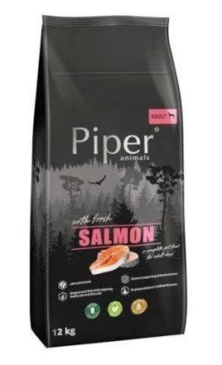 DOLINA NOTECI Piper Animals Mit Lachs 12kg + OVER ZOO Snack 100g GRATIS