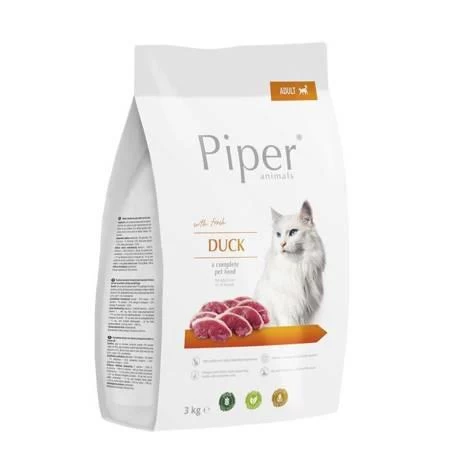 DOLINA NOTECI Piper Animals Z Kaczką Dla Kotów 3kg 1 DOLINA NOTECI Piper Animals Z Kaczką Dla Kotów 3kg