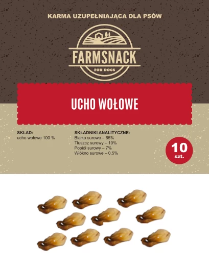 FarmSnack Rinderohren 10 Stk. 1 FarmSnack Rinderohren 10 Stk.