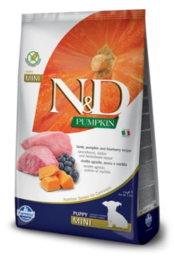 Farmina N&D Pumpkin Grain Free Canine LAMB & BLUEBERRY PUPPY MINI 2,5kg