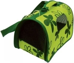 HILTON Transporttasche Grüne Blumen 50x26x27cm Für Katze / Hund