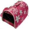 HILTON Transporttasche Rosa Blumen 50x26x27cm Für Katze/Hund