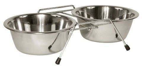 KERBL Stojak Podwójny Z Miskami Dla Psa 2 X 1800 Ml 1 KERBL Stojak Podwójny Z Miskami Dla Psa 2 X 1800 Ml
