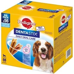 PEDIGREE DentaStix (mittelgroße Rassen) Dental Delikatesse Für Hunde 8x7-tlg. - 1440 G
