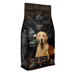 Rex Natural Range Adult Chicken & Rice 3kg + Überraschung Für Den Hund