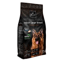 Rex Natural Range Adult Large Breed Chicken & Rice 14kg + Überraschung Für Den Hund -Haustier Förderung ger pl Rex Natural Range Adult Large Breed Chicken Rice 14kg 32761 1 1