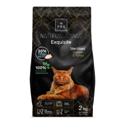 Rex Natural Range Exquisite Sterilised Chicken & Turkey 2kg -Haustier Förderung ger pl Rex Natural Range Exquisite Sterilised Chicken Turkey 2kg 32764 4