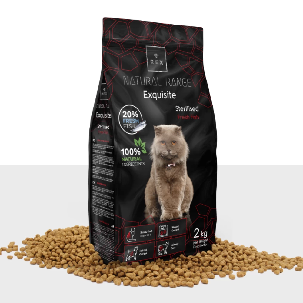 Rex Natural Range Exquisite Sterilised Fresh Fish Adult 2kg + Überraschung Für Die Katze 7 Rex Natural Range Exquisite Sterilised Fresh Fish Adult 2kg + Überraschung Für Die Katze – Bild 7