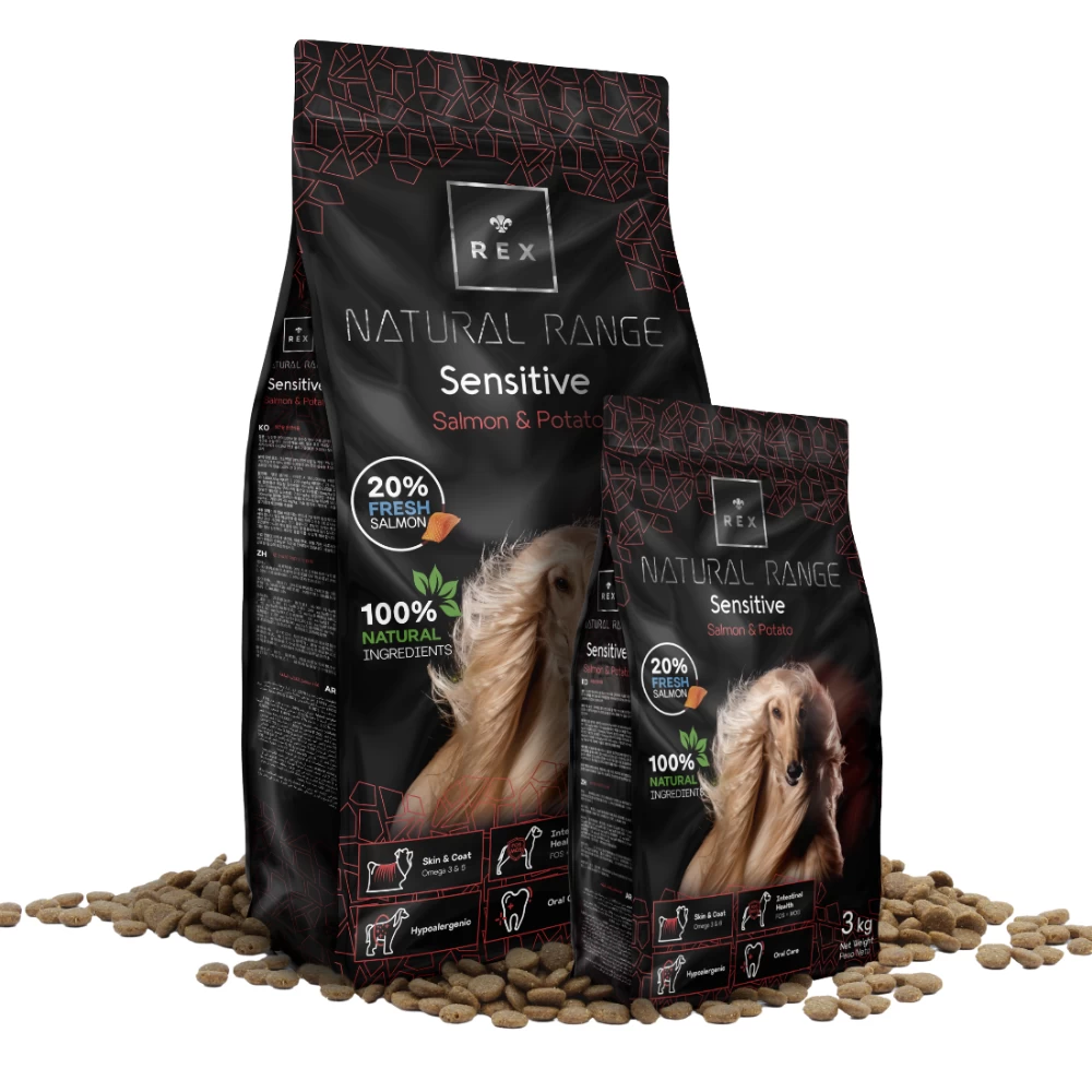 Rex Natural Range Sensitive Salmon & Potato 2x14kg -3% Billiger 2 Rex Natural Range Sensitive Salmon & Potato 2x14kg -3% Billiger – Bild 2