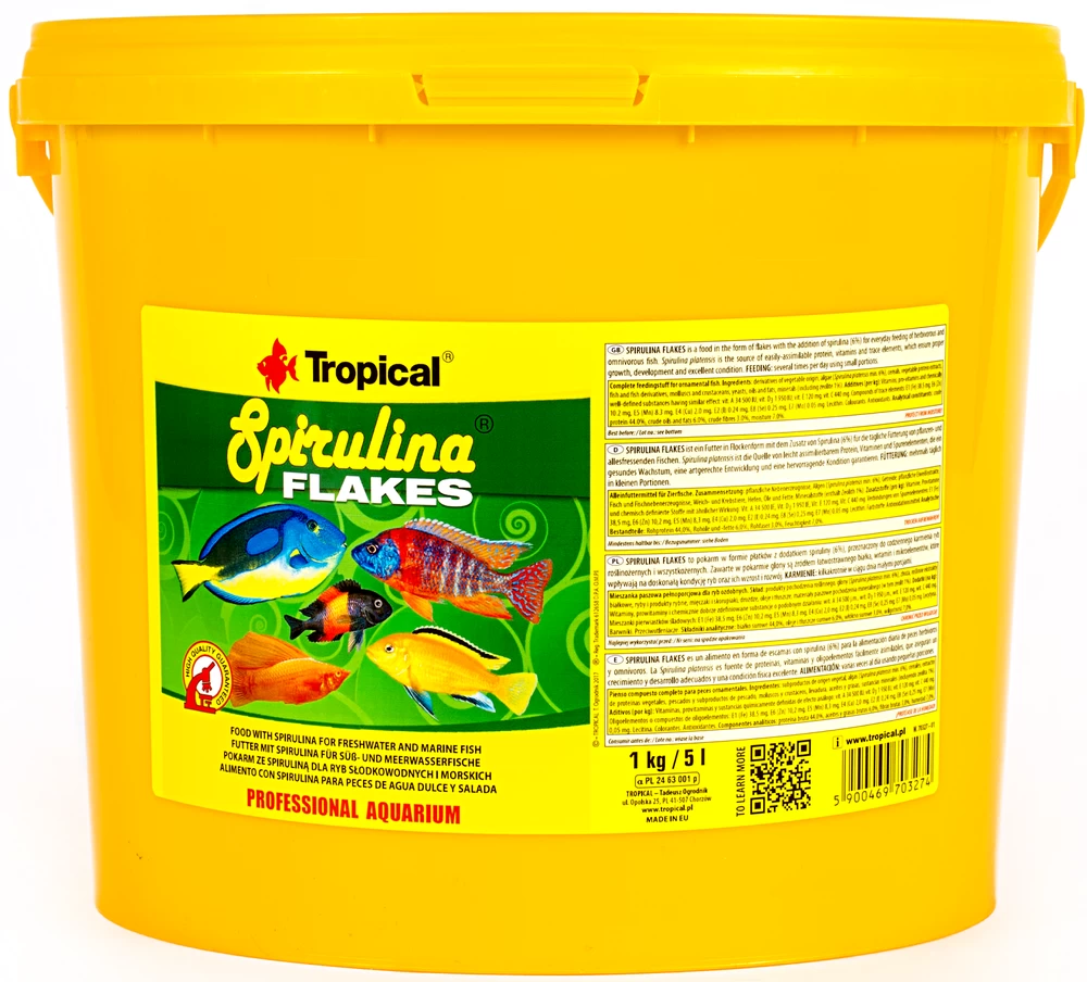 TROPICAL Spirulina Flakes 5000ml 2 TROPICAL Spirulina Flakes 5000ml – Bild 2