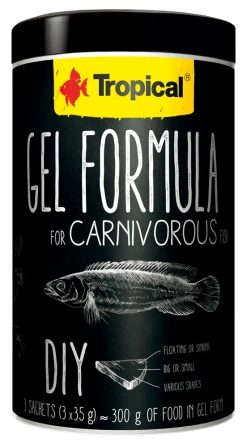 Tropical Gel Formula For Carnivorous Fish Hauptfutter Für Zierfische 1000ml