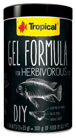 Tropical Gel Formula For Herbivorous Hauptfutter Für Zierfische1000ml