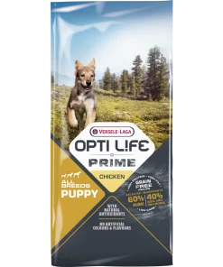 VERSELE-LAGA Opti Life Prime Puppy 12,5kg - Getreidefreies Futter Für Welpen Mit Huhn + ORIJEN Original Dog 340g GRATIS