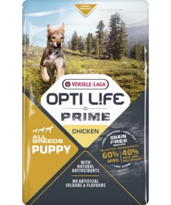 VERSELE-LAGA Opti Life Prime Puppy 2,5kg - Getreidefreies Futter Für Welpen Mit Huhn