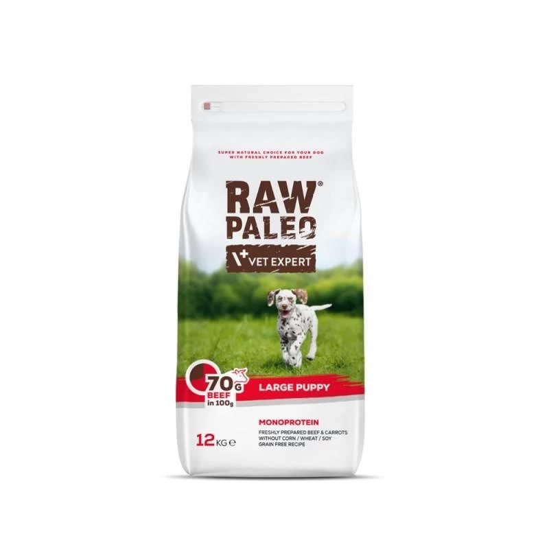 Vetexpert RAW PALEO BEEF PUPPY LARGE 12KG 1 Vetexpert RAW PALEO BEEF PUPPY LARGE 12KG