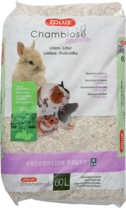 ZOLUX Naturhanf Chambiose Einstreu Für Nager 60l
