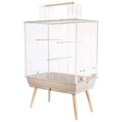 ZOLUX Vogelkäfig Neo Jili, Beige, 78 X 48 X 81 Cm -Haustier Förderung ger pl ZOLUX Vogelkafig Neo Jili Beige 78 x 48 x 81 cm 16558 7