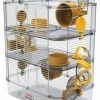 Zolux RODY3 TRIO Bananengelb Käfig Für Kleintiere Hamsterkäfig Kleintierkäfig