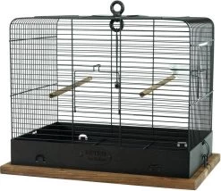 Zolux Vogelkäfig Retro Celestine 34x27x44cm, Schwarz